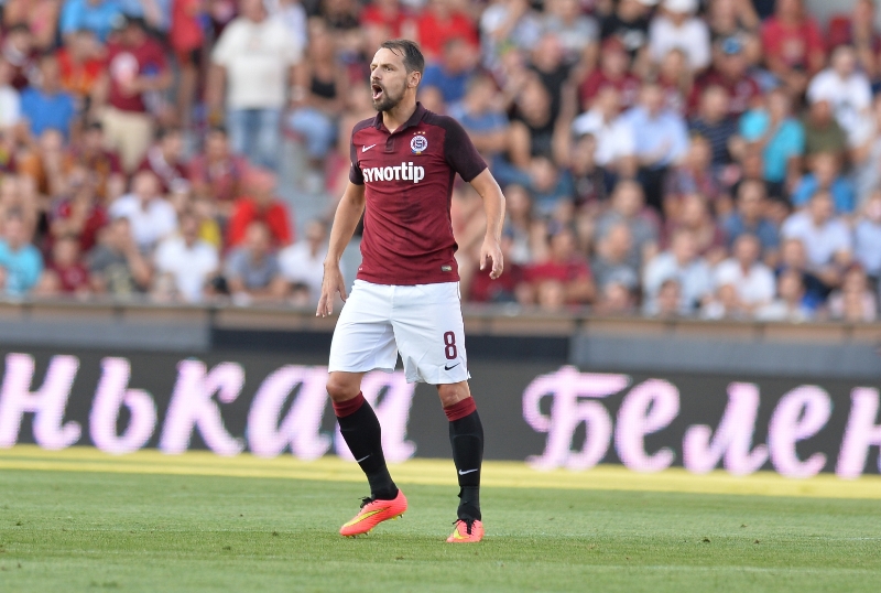 Fotbalistům Sparty bude v obou zápasech 4. předkola Evropské ligy s Thunem chybět Marek Matějovský. 