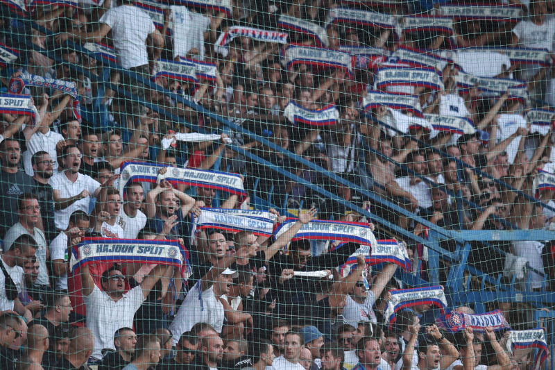 Fanoušci Hajduku Split. Fanoušci Hajduku Split.
