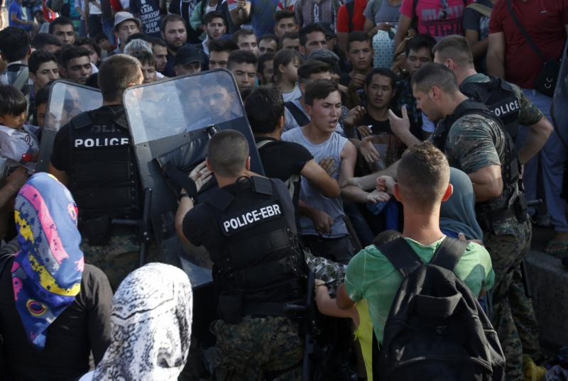 Chaos s uprchlíky v Makedonii (ilustrační foto).