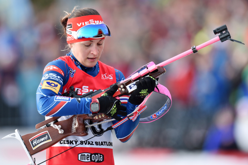 Biatlonistka Veronika Vítková. Biatlonistka Veronika Vítková.