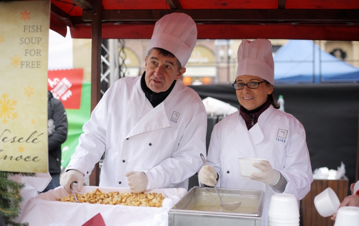 Adriana Krnáčová a Andrej Babiš.