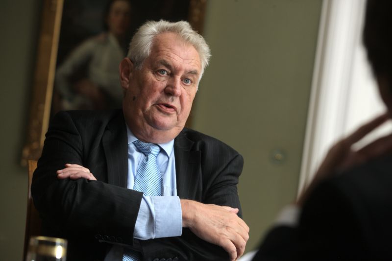 Prezident Miloš Zeman.