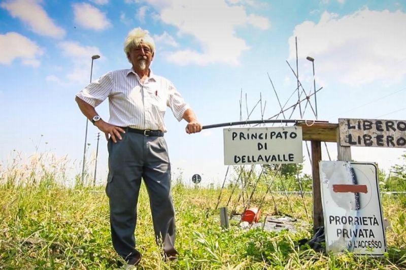 Pier Giuseppe Dellavalle si založil vlastní nezávislý stát. 