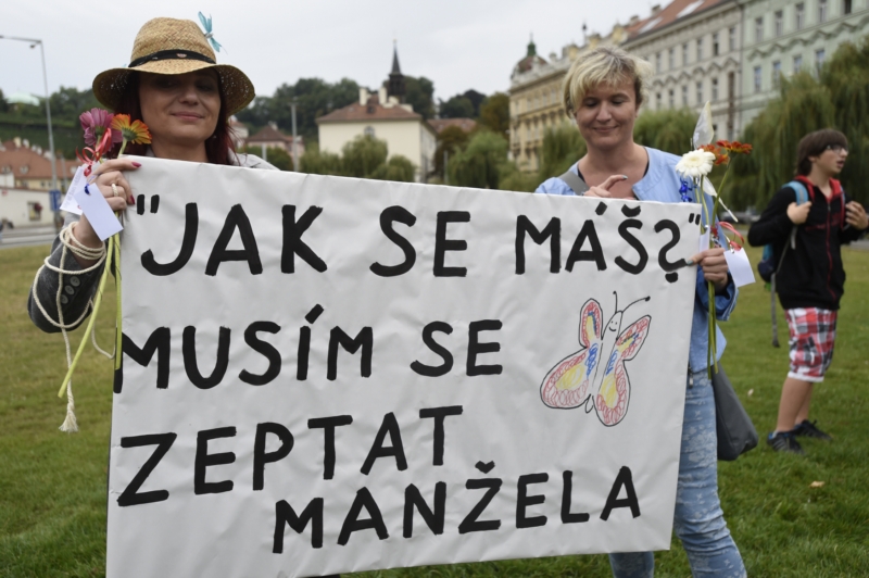 Český pochod proti útisku žen v islámských státech ze srpna 2015. 