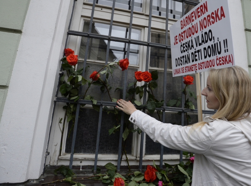 V Česku se kvůli odebrání dětí v Norsku konala demonstrace (ilustrační foto).