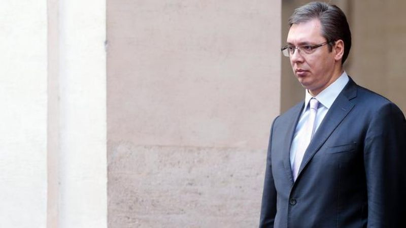 Srbský premiér Aleksandar Vučić. Srbský premiér Aleksandar Vučić.