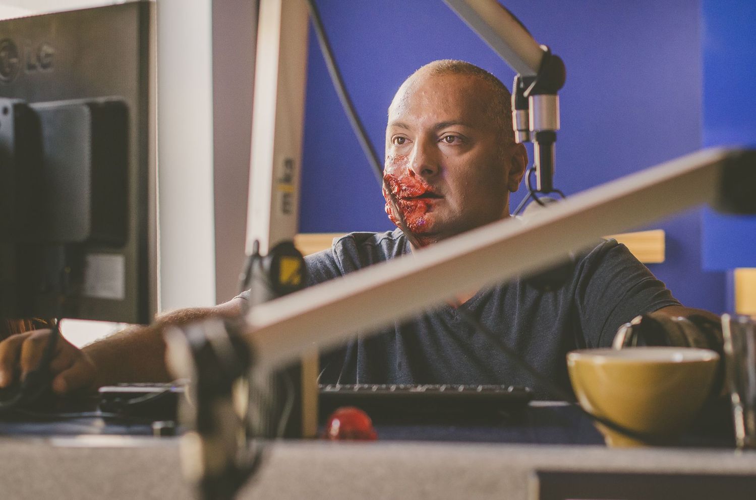 Moderátor Patrik Hezucký.