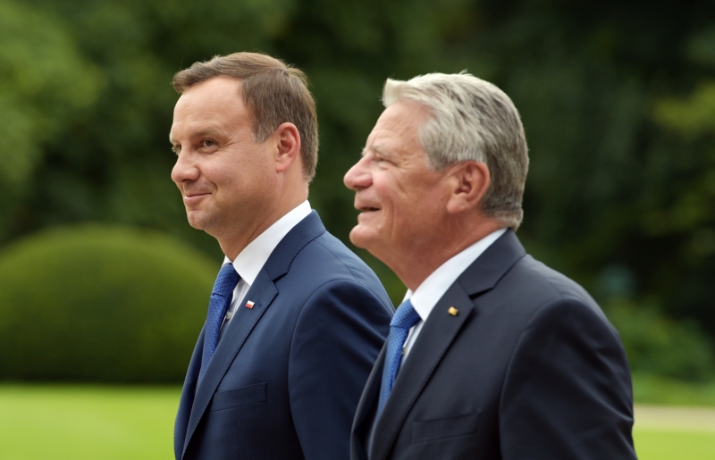 Andrzej Duda v Berlíně jednal se svým německým protějškem Joachimem Gauckem.