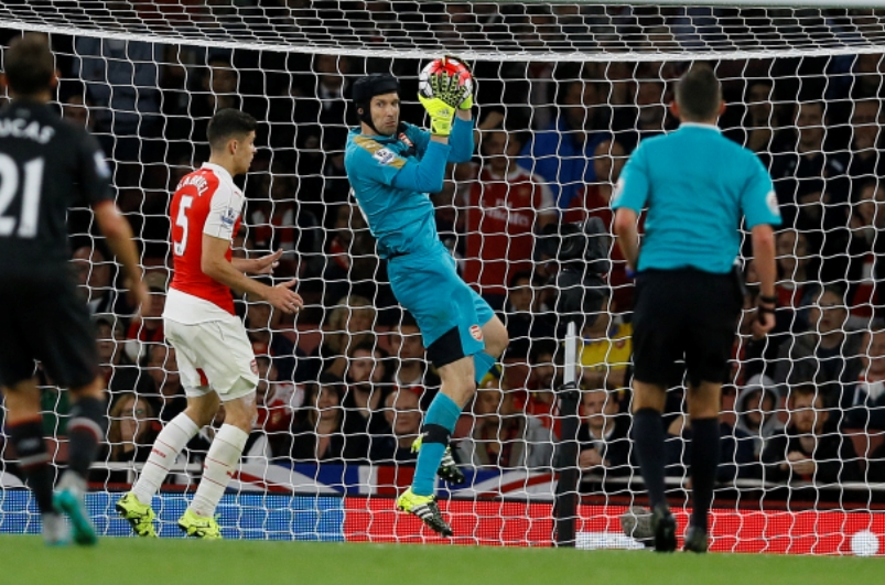 Petr Čech, brankář Arsenalu.