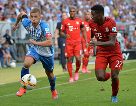 Pavel Kadeřábek (vlevo) v dresu Hoffenheimu.