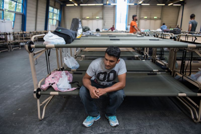 Ubytovací zařízení pro migranty v Německu. Ubytovací zařízení pro migranty v Německu.