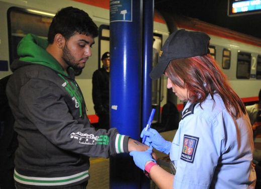 Policie byla na příjezd migrantů nachystaná. Na břeclavském nádraží měla přistavené autobusy a hlídkovaly zde desítky policistů.