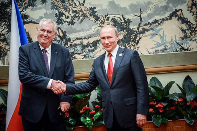 Miloš Zeman (vlevo) a Vladimír Putin.
