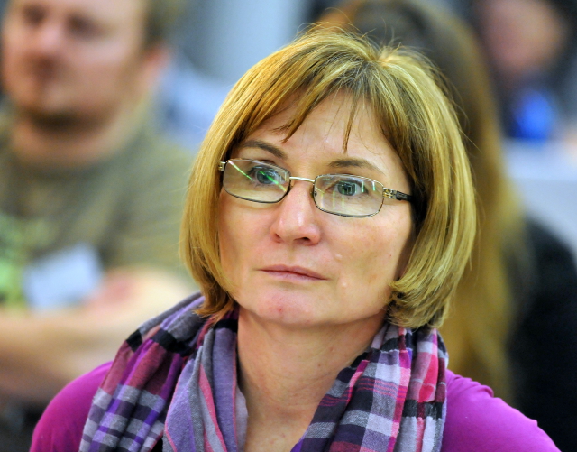 Předsedkyně Strany zelených Jana Drápalová. Předsedkyně Strany zelených Jana Drápalová.