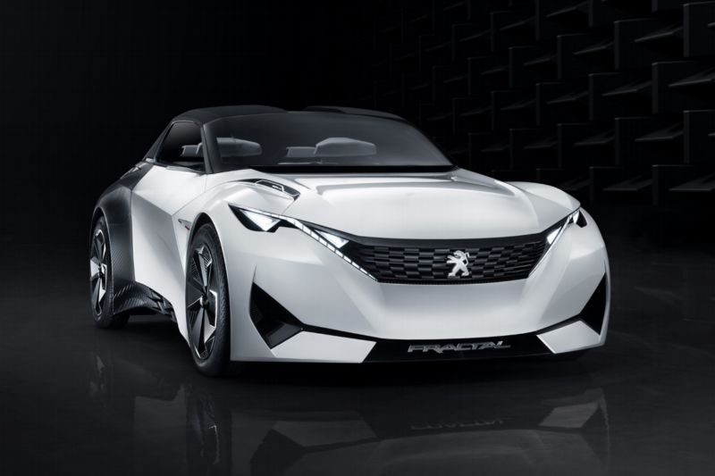 Studie městského elektromobilu Peugeot Fractal.