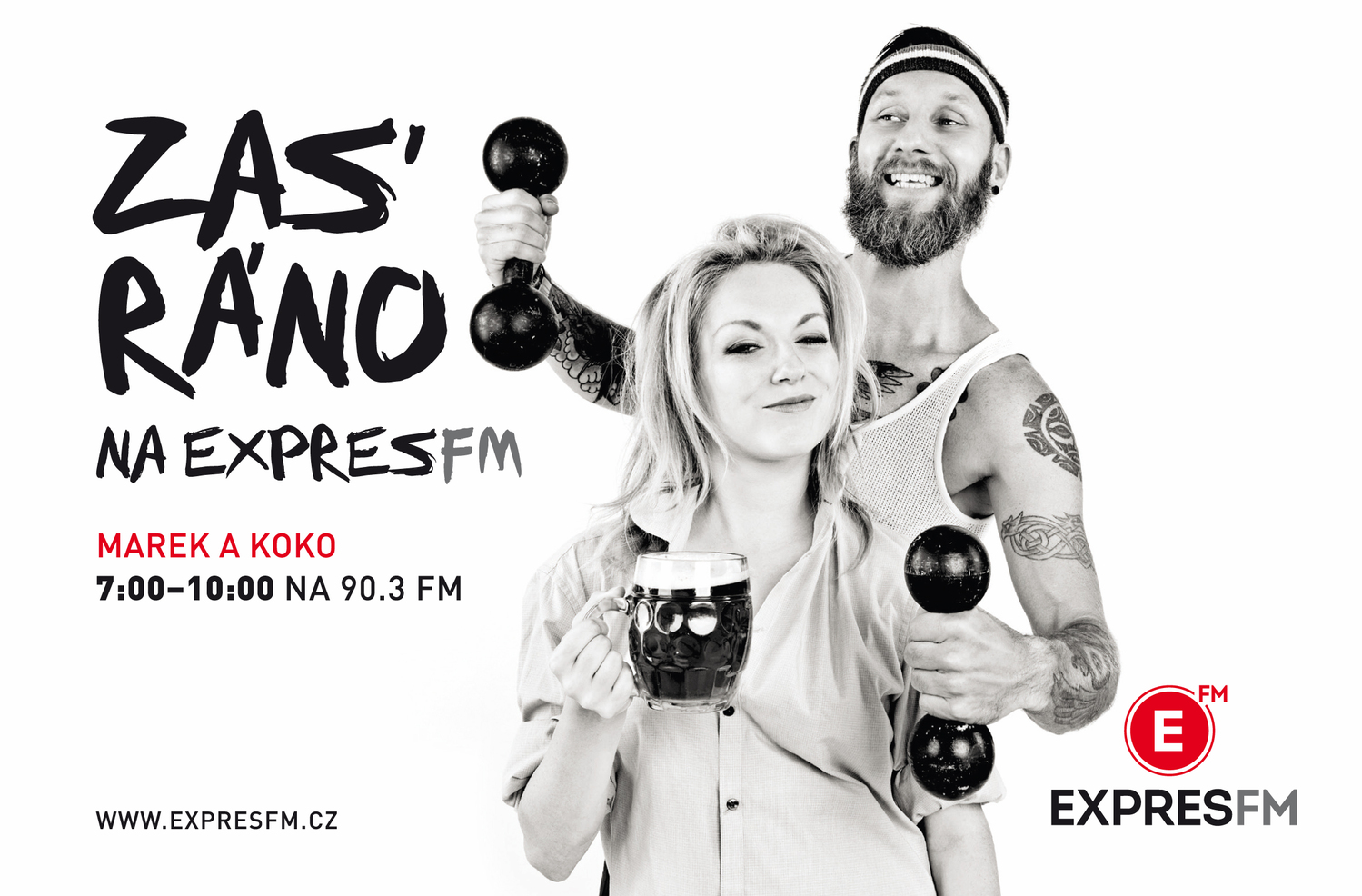 Nový vizuál kampaně radia Expres (zdroj: Relative PR). Nový vizuál kampaně radia Expres (zdroj: Relative PR).