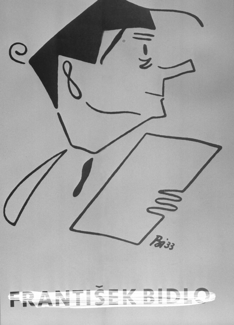 Karikatura Františka Bidla. Karikatura Františka Bidla.