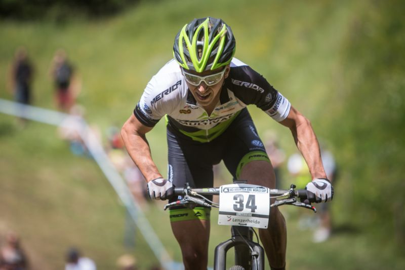 Biker Ondřej Cink. 