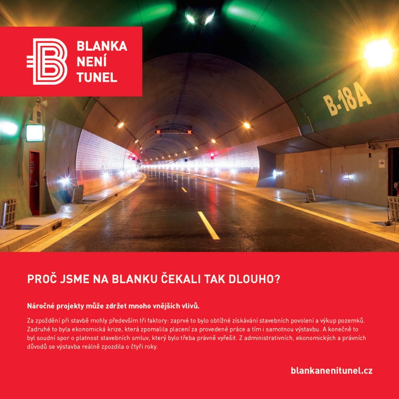 Reklamní kampaň společnosti Metrostav.