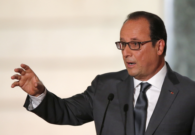 Francouzský prezident François Hollande.