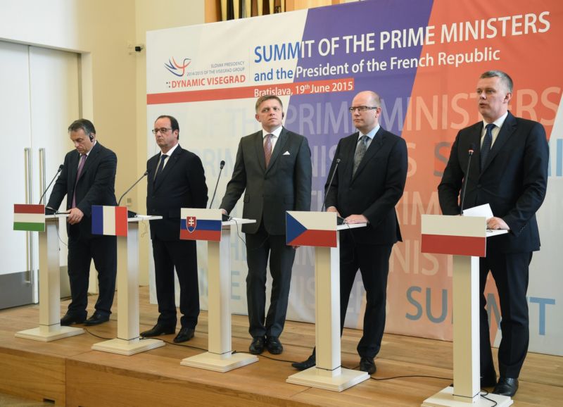Summit premiérů v Bratislavě.