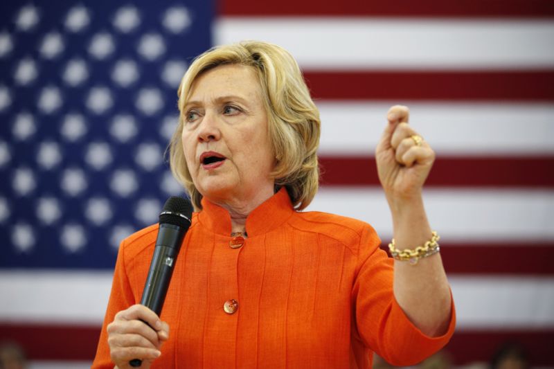 Hillary Clintonová.