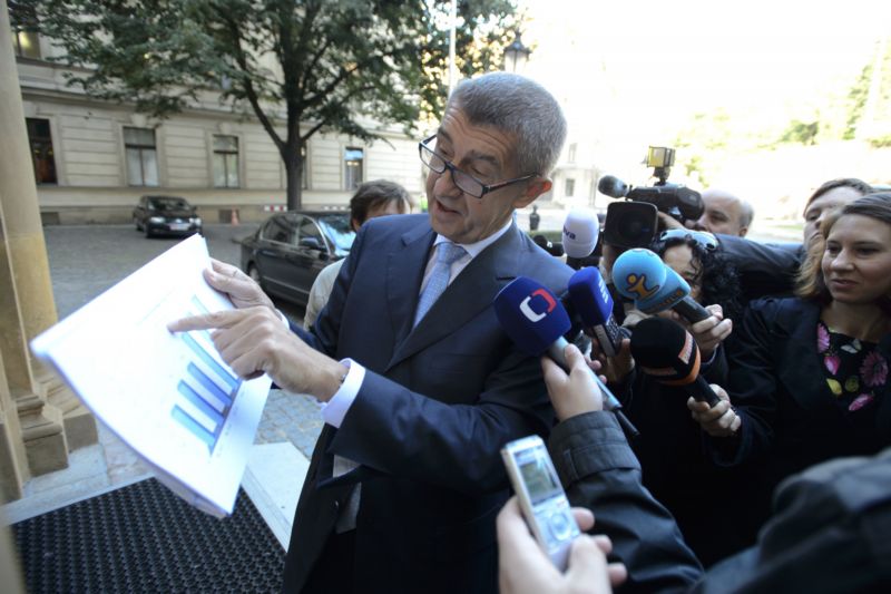 Ministr financí Andrej Babiš (ANO).
