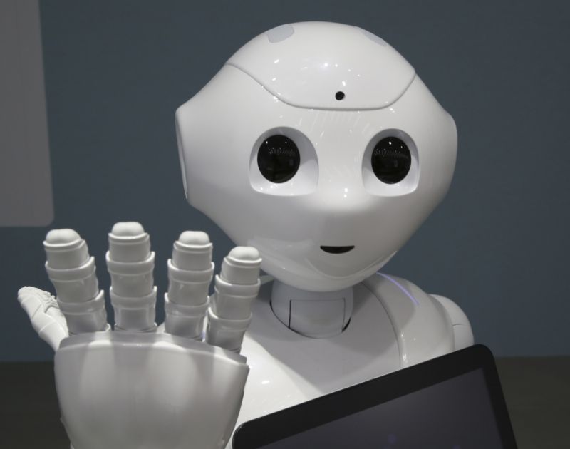 Humanoidní robot zvaný Pepper.