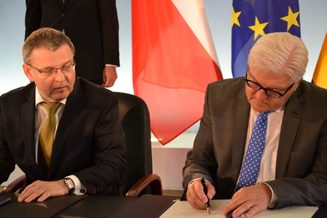 Lubomír Zaorálek s německým protějškem Frankem-Walterem Steinmeierem.