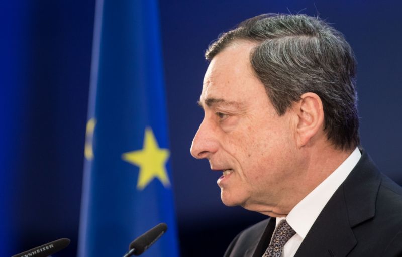 Šéf ECB Mario Draghi.