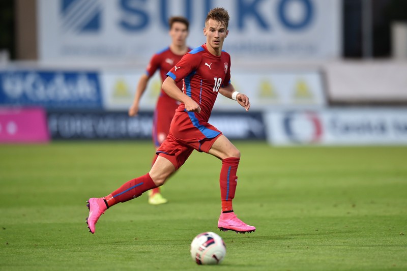 Václav Černý v dresu české reprezentace do 21 let.