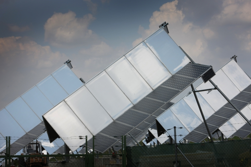 Solární fotovoltaická elektrárna v Moravském Krumlově.