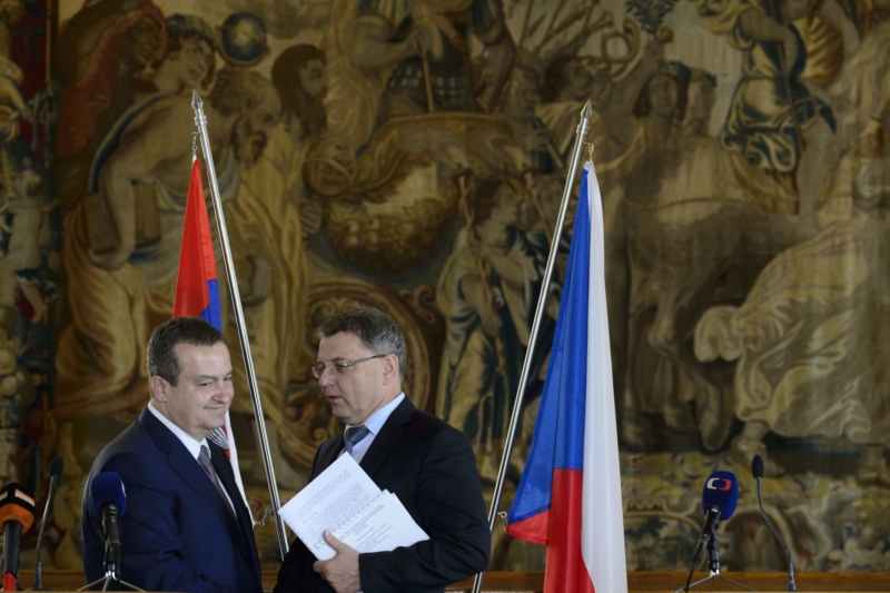 Ivica Dačić a Lubomír Zaorálek.