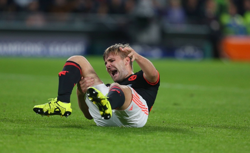 Luke Shaw z Manchesteru United.