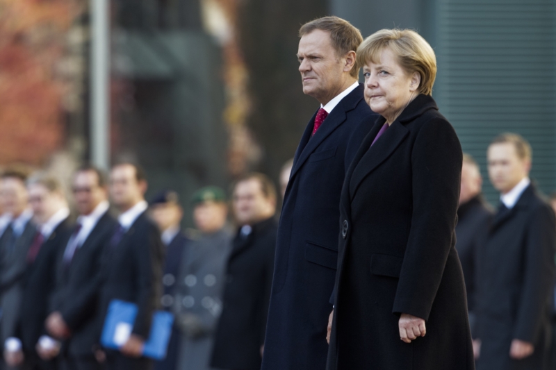 Donald Tusk a Angela Merkelová. Donald Tusk a Angela Merkelová.