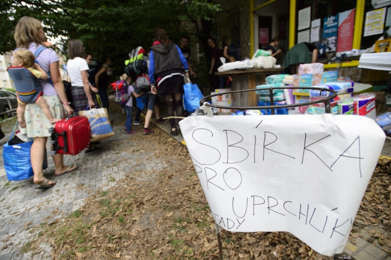Nedávná sbírka na pomoc uprchlíkům směřovala do Bělé pod Bezdězem.