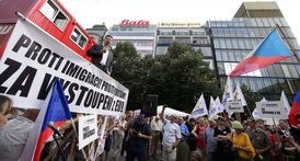 Nejen v Česku jsou lidé, kteří proti imigraci protestují.