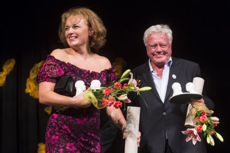 Jana Hlaváčová a Petr Oliva na předávání cen Františka Filipovského.