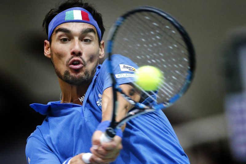 Italy zachránil zkušený Fabio Fognini.