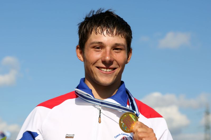 Jiří Prskavec se zlatou medailí.