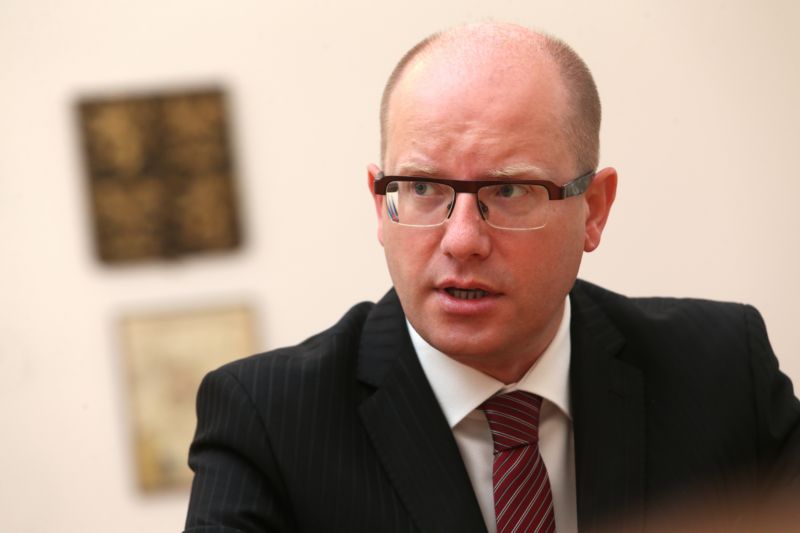Premiér Bohuslav Sobotka.