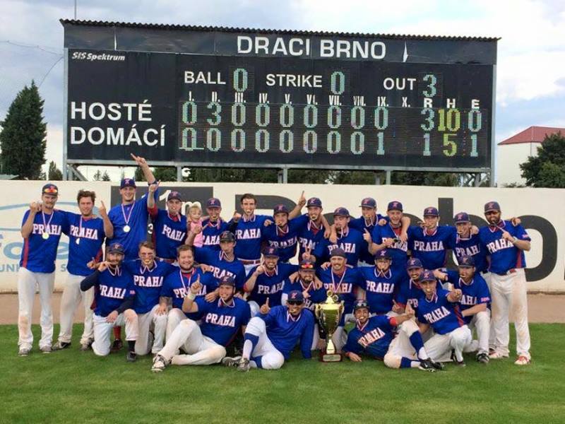 Baseballisté Kotlářky Praha získali poprvé v historii extraligový titul. 