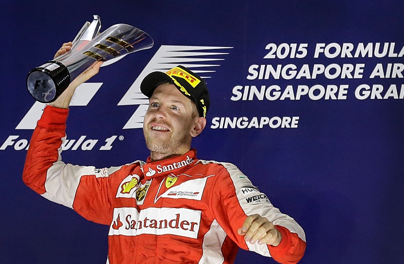 Sebastian Vettel vyhrál třetí závod v sezoně. Sebastian Vettel vyhrál třetí závod v sezoně.