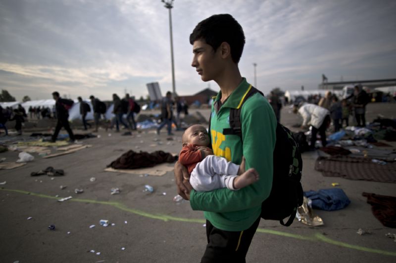 Imigranti v Rakousku.