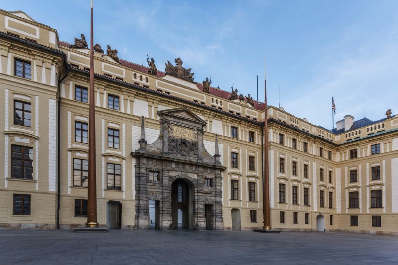 První nádvoří Pražského hradu.