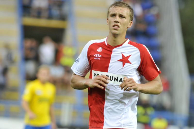 Záložník Slavie Tomáš Souček.