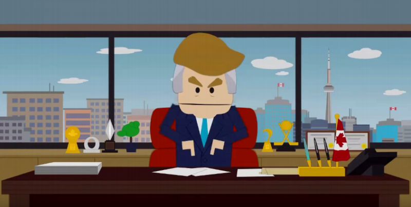 Trumpovo usednutí do smyšleného prezidentského křesla přinutí Kanaďany k masovému exodu do USA.
