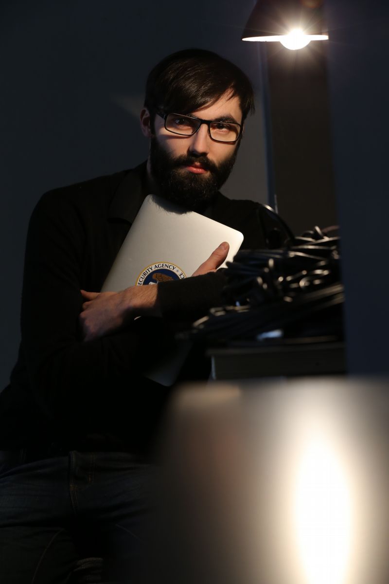 Petr Žílka, mluvčí umělecké skupiny Ztohoven.