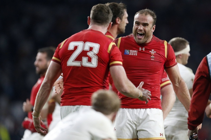 Radost ragbistů Walesu. Radost ragbistů Walesu.