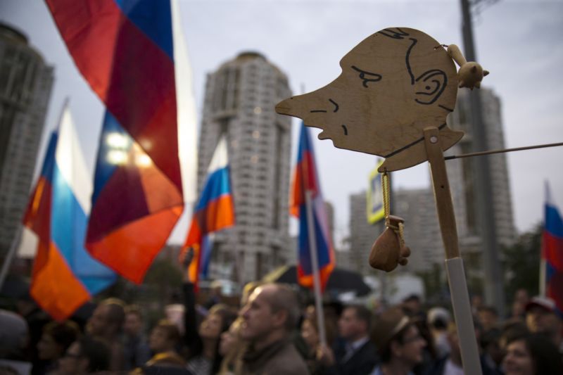 Demonstrace v Moskvě.